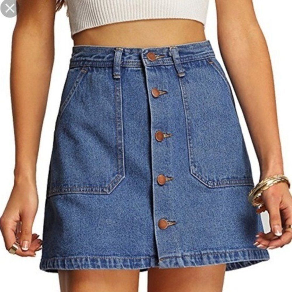 Denim Mini Skirt